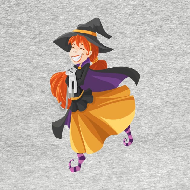 Cartoon Witch Girls Gift by evergreen_brand